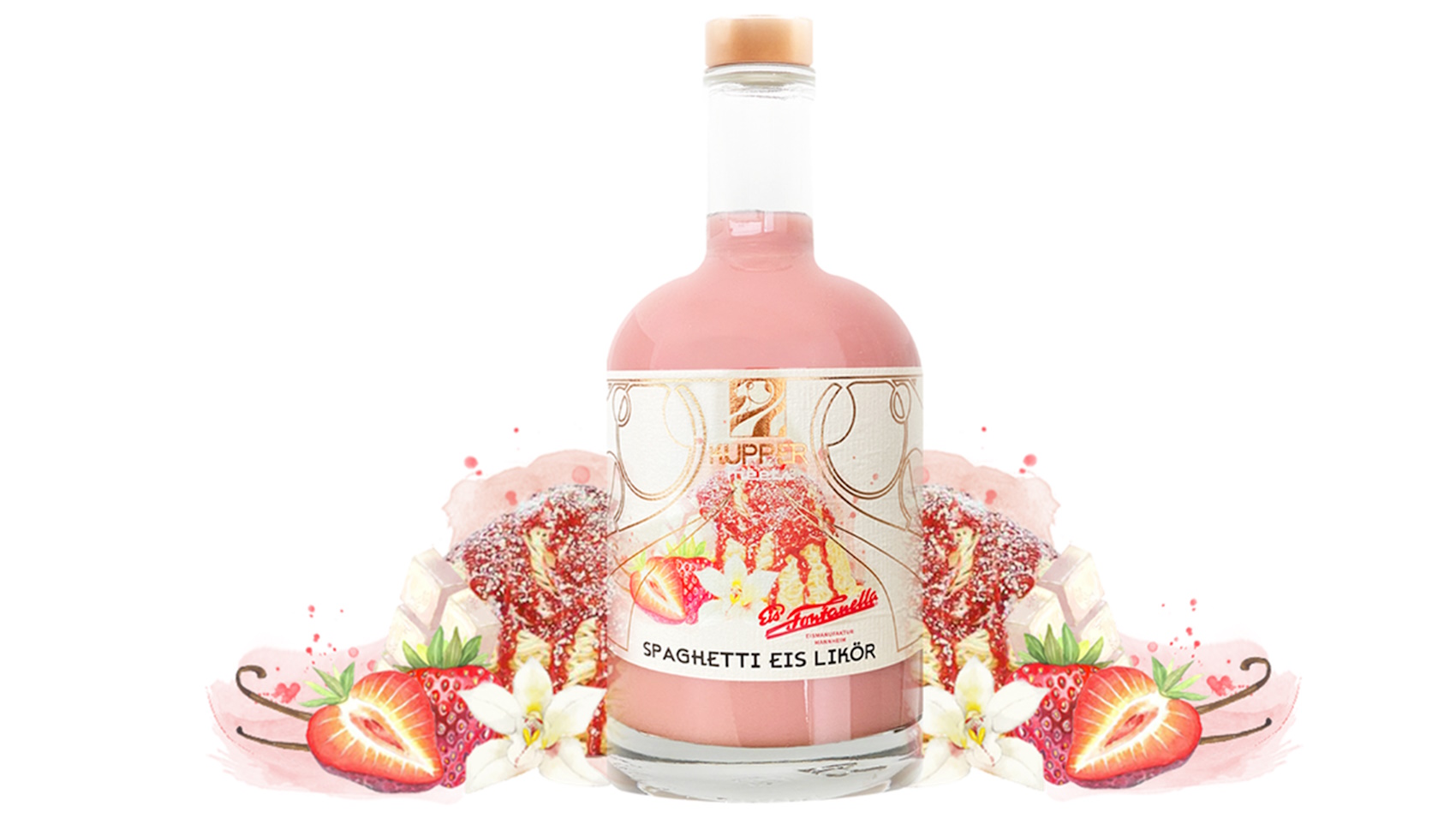 Spaghetti-Eis-Likör