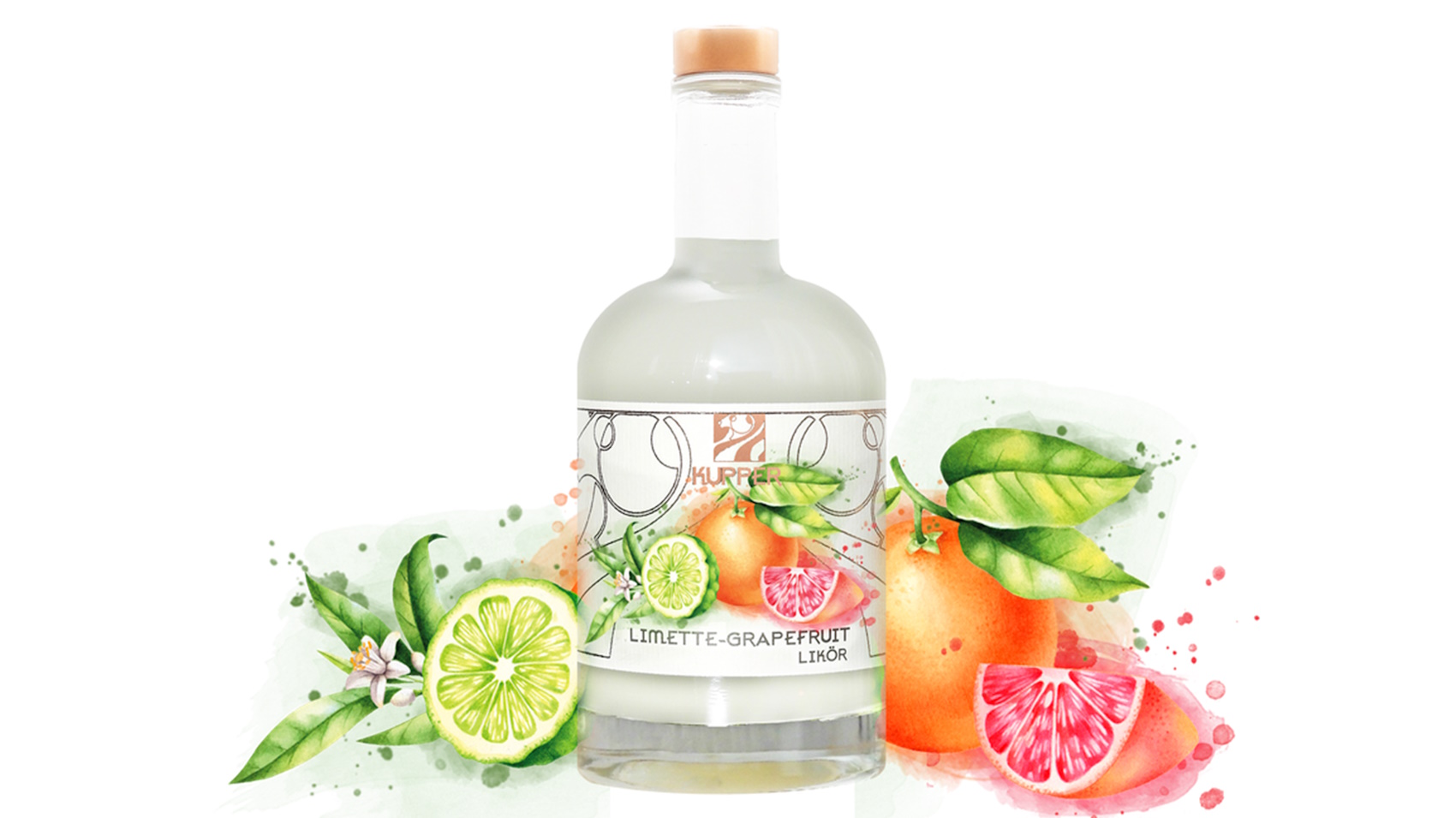 Limette-Grapefruit-Likör