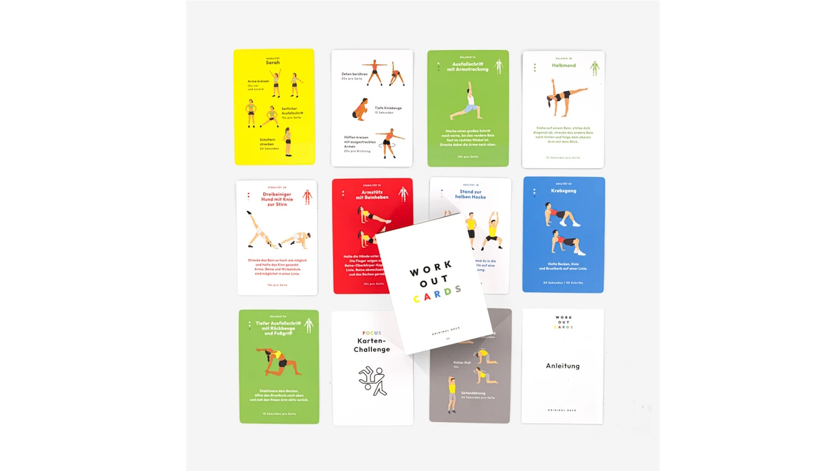 Training Workout Cards für Einsteiger & Fortgeschrittene
