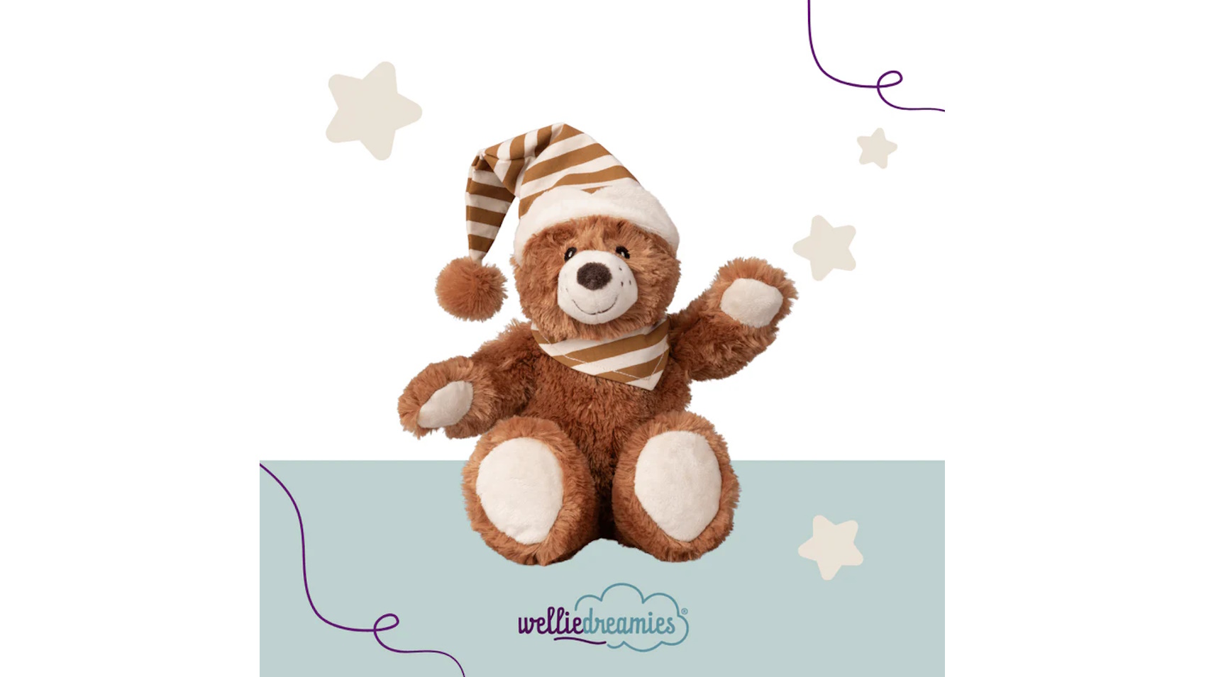 Schlafbär mit Zirbenfüllung – Kuscheltier zur Beruhigung