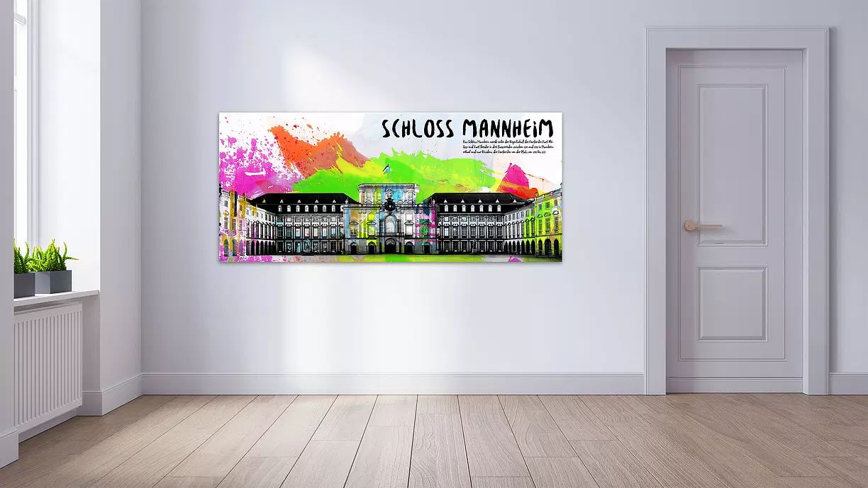 Schloss Mannheim - Format 140 x 70 cm