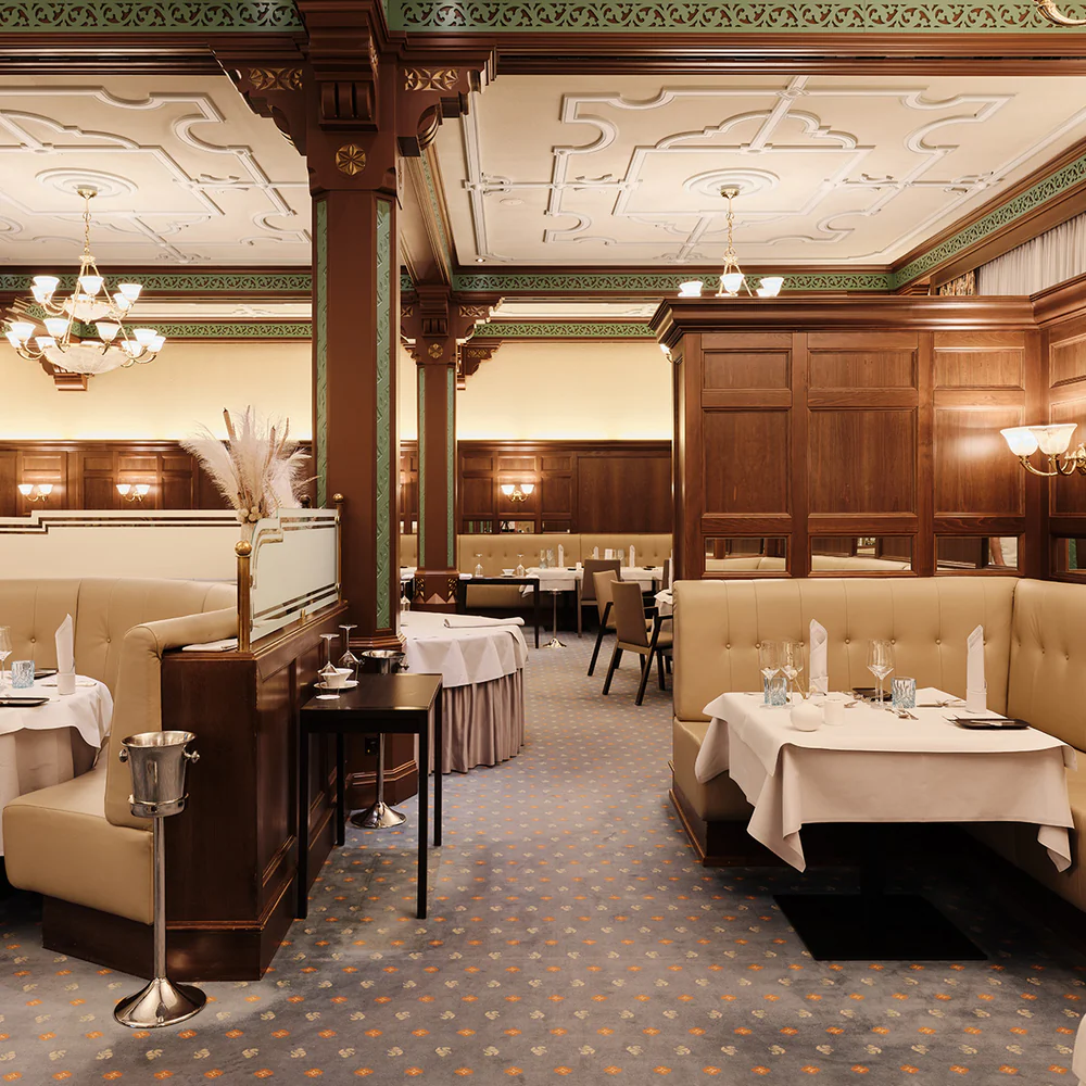 Innenansicht Restaurant BASF-Gesellschaftshaus Ludwigshafen