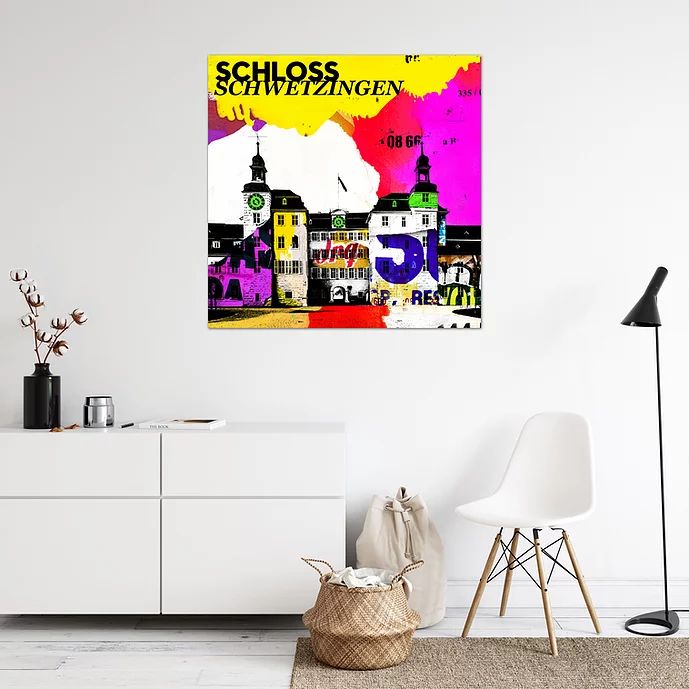 Schloss Schwetzingen - Format 100 x 100 cm