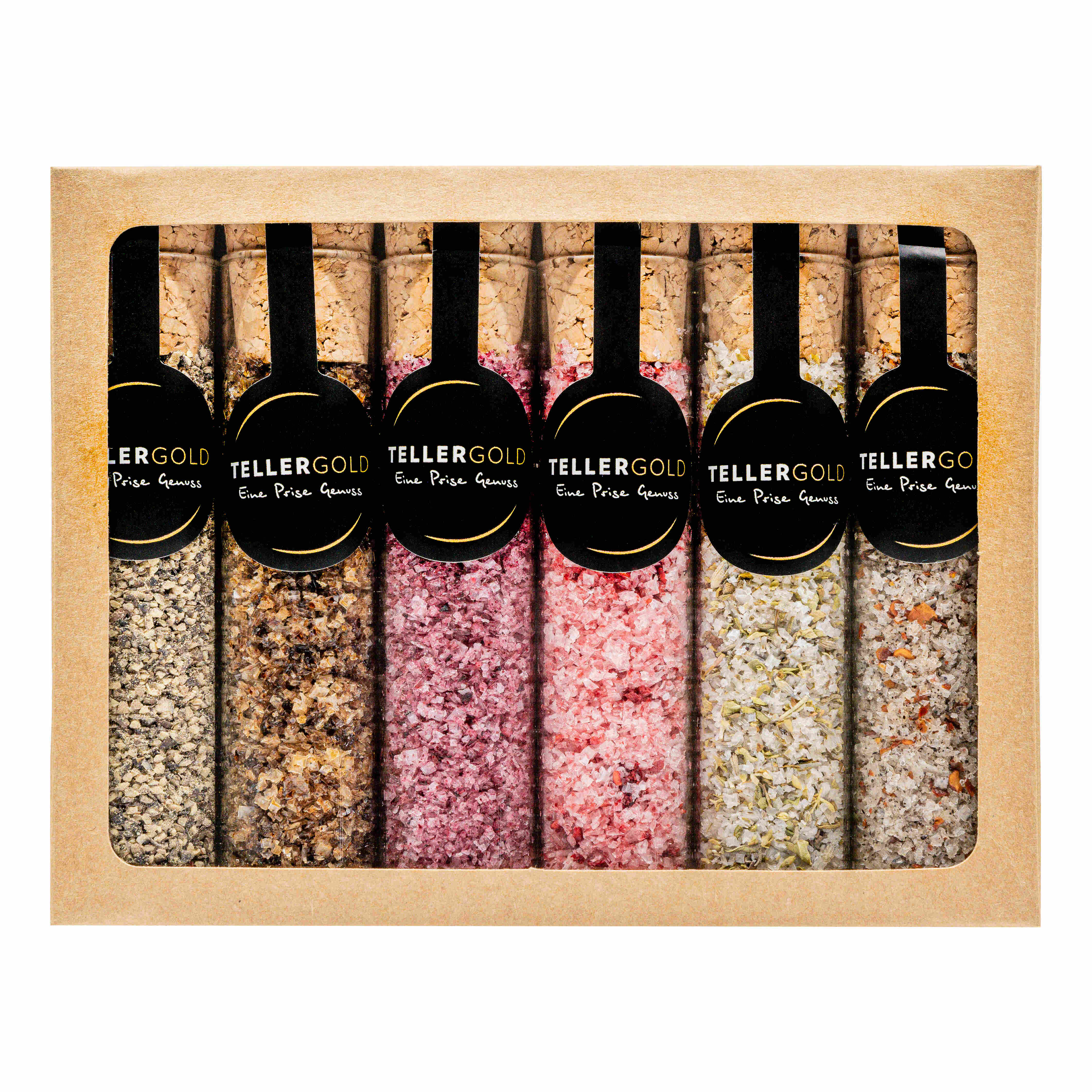 Starterset Salz und Pfeffer im Reagenzglas