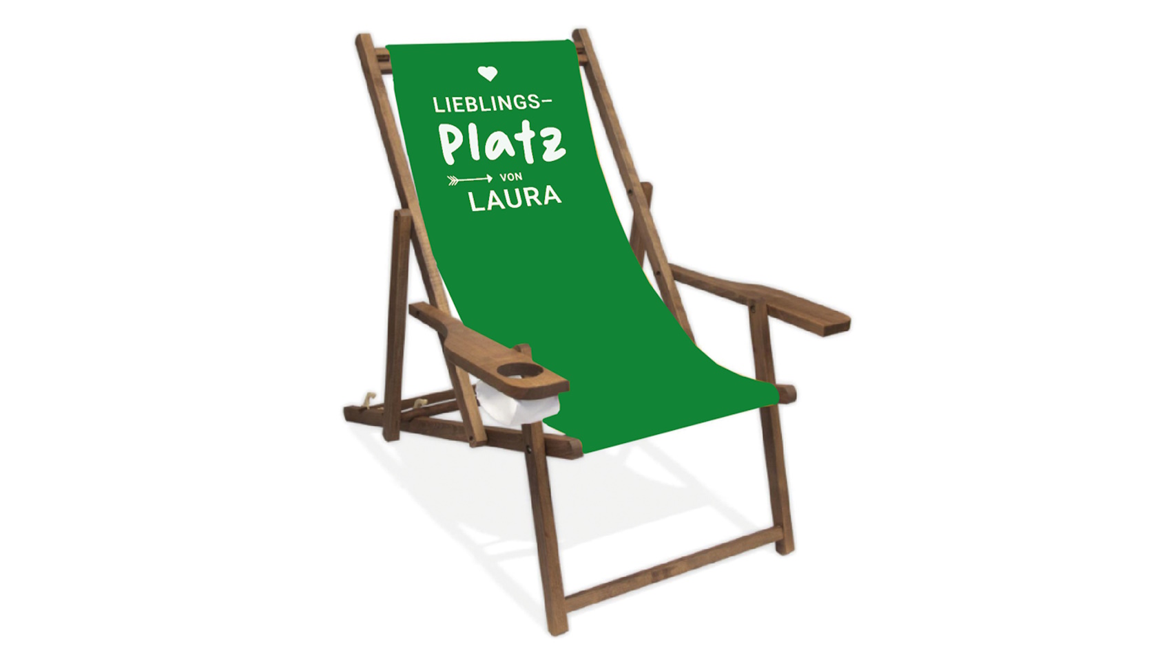 Personalisierter Liegestuhl Cultus "Lieblingsplatz von"