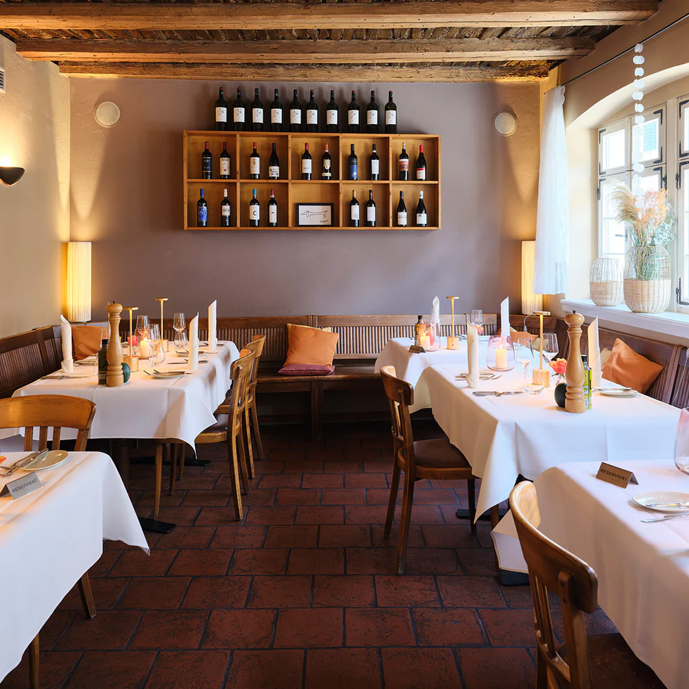 Innenansicht des Restaurants Backmulde in Ladenburg
