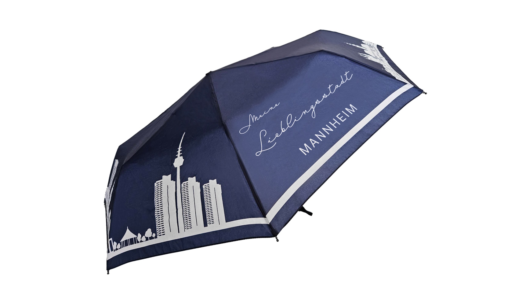 Doppler Taschenschirm mit Mannheimer Skyline