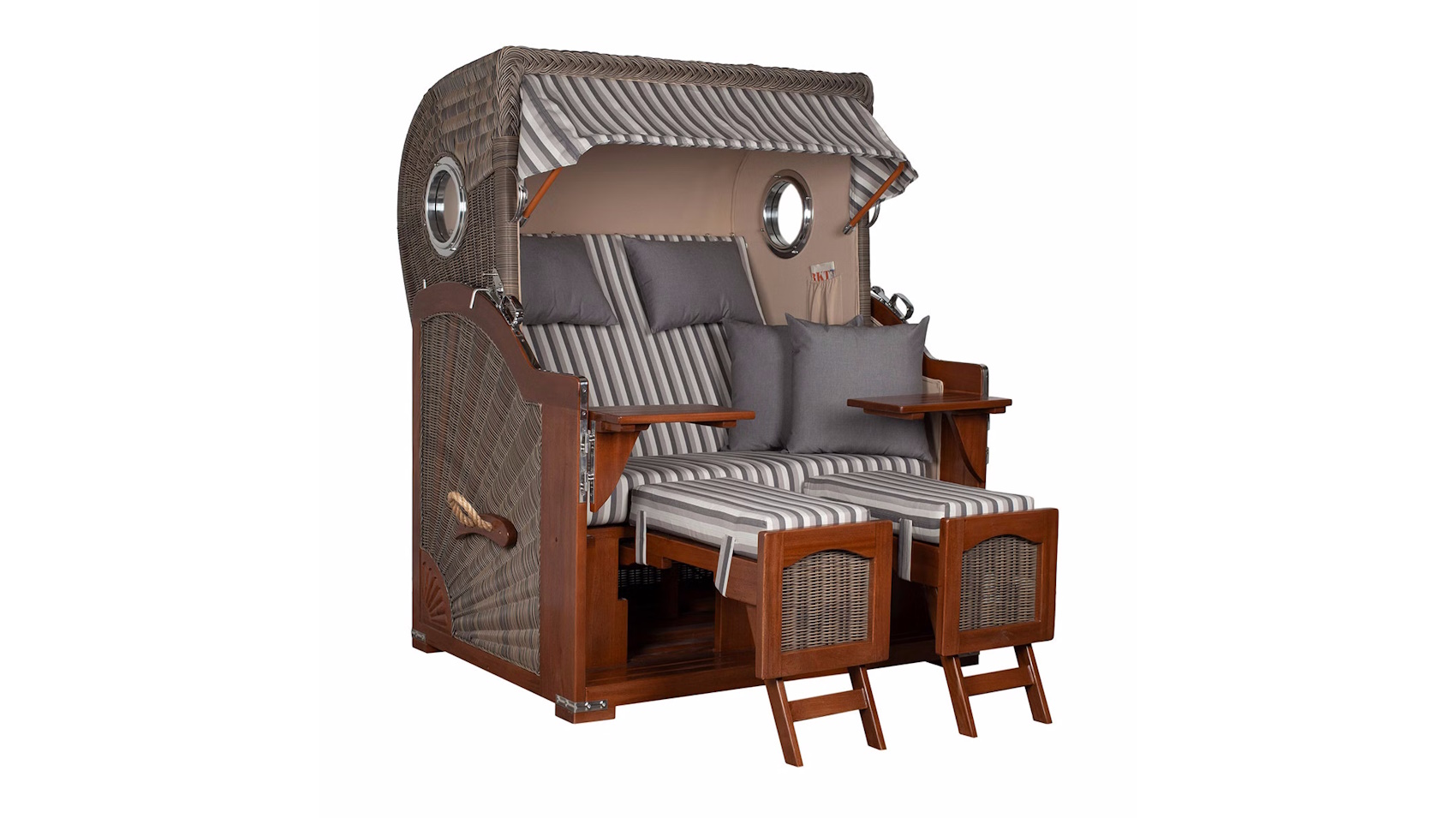 Strandkorb DÜNE Mahagoni 2-Sitzer