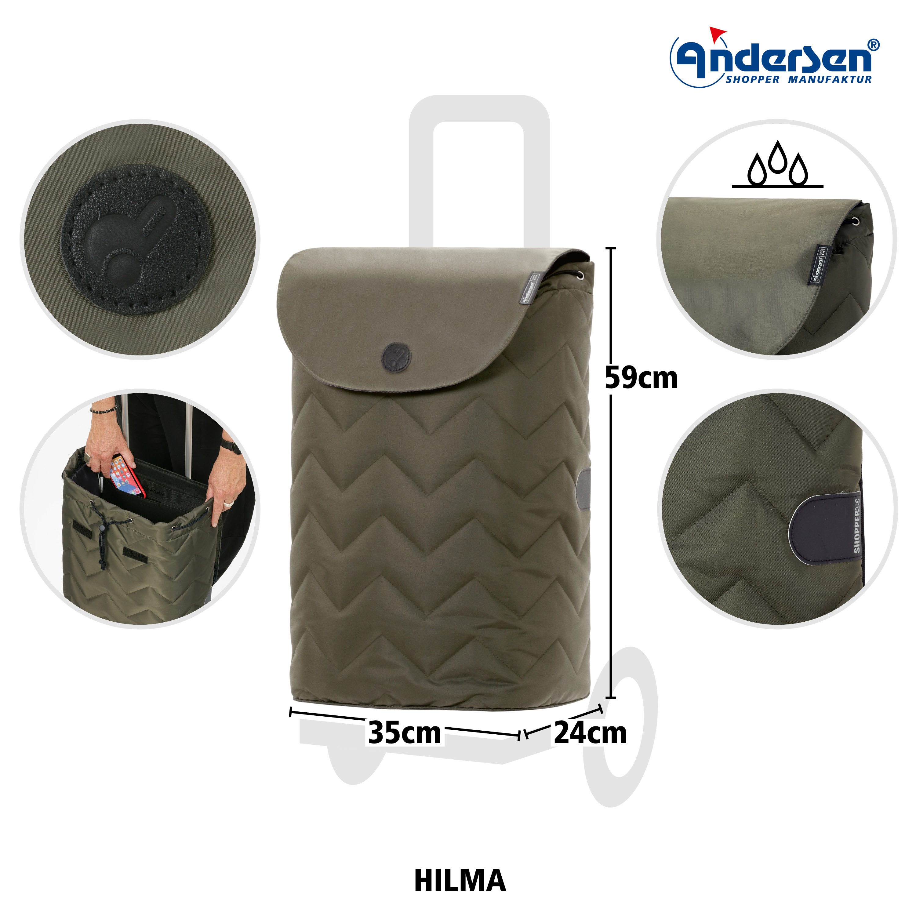 Alu Star Shopper Hilma- leichtes & wendiges Aluminium-Fahrgestell